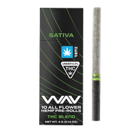 WAV SATIVA 10 Pre-Roll Pack - (4g) Premium Indoor