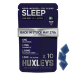 Huxleys SLEEP Gummies - 10 x 10mg THC+ MELATONIN + VALARIAN ROOT + CHAMOMILE