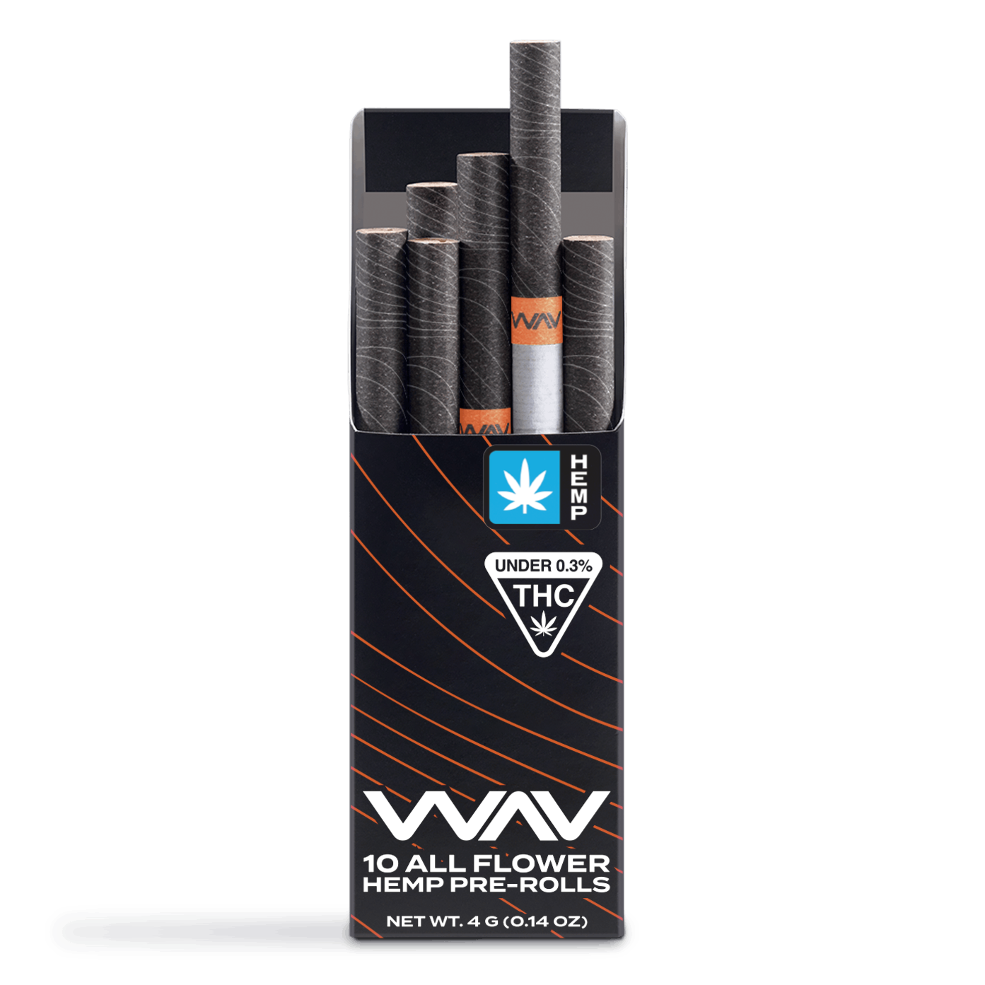 WAV HYBRID (70% Indica) 10 Pre-Roll Pack - (4g) Premium Indoor WAV HYBRID (70% Indica) 10 Pre-Roll Pack - (4g) Premium Indoor