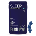 Huxleys SLEEP Gummies - 10 x 10mg THC+ MELATONIN + VALARIAN ROOT + CHAMOMILE