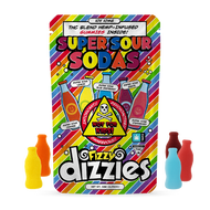 Dizzies Gummies - Super Sour Sodas - 10 x 10mg THC